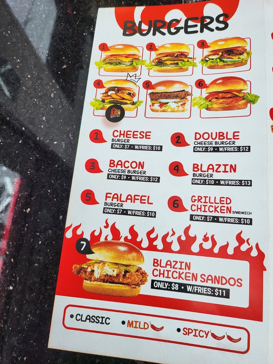 Blazin Chicken & Gyro Hackensack Menu - Image 3